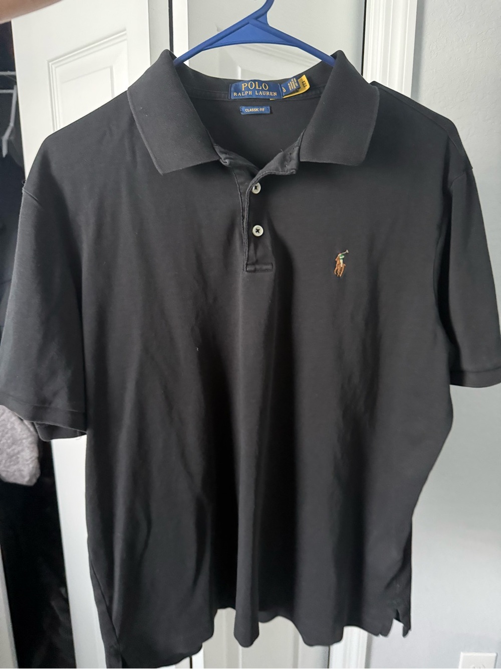 Polo by Ralph Lauren Black Men’s Polo with Embroidered Pony